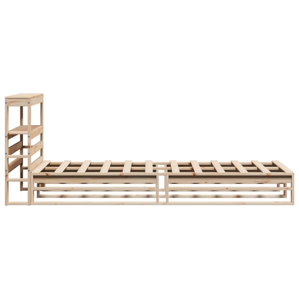 vidaXL Bed Frame without Mattress 100x200 cm Solid Wood Pine