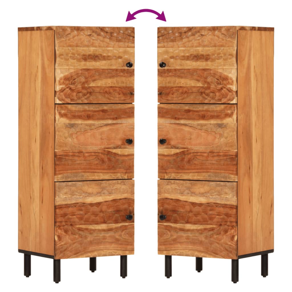 vidaXL Highboard 40x33x110 cm Solid Wood Acacia