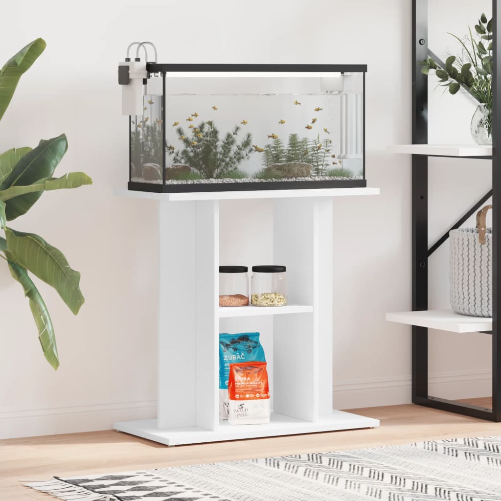 vidaXL Aquarium Stand White 60x30x60 cm Engineered Wood