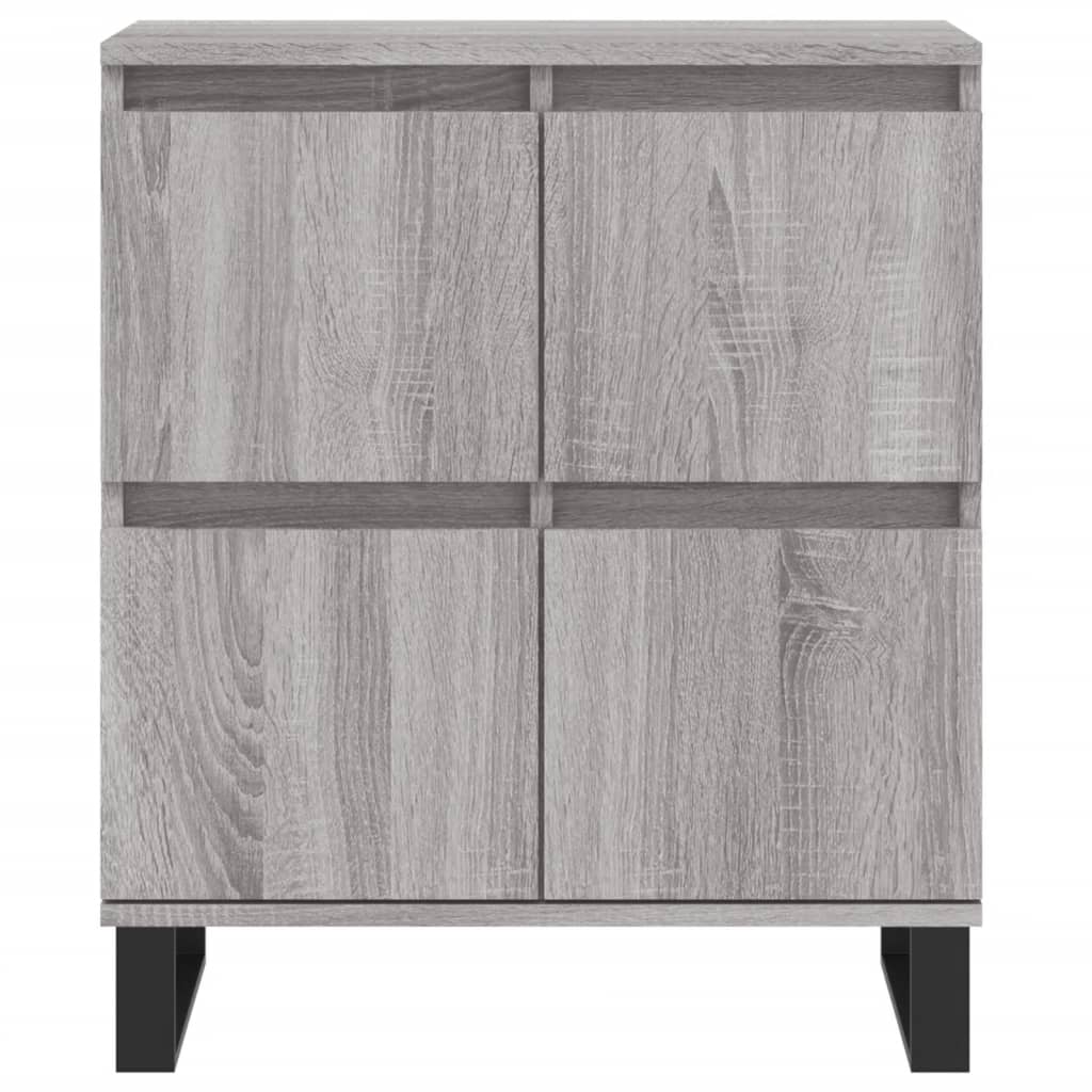 vidaXL Sideboards 3 pcs Grey Sonoma Engineered Wood