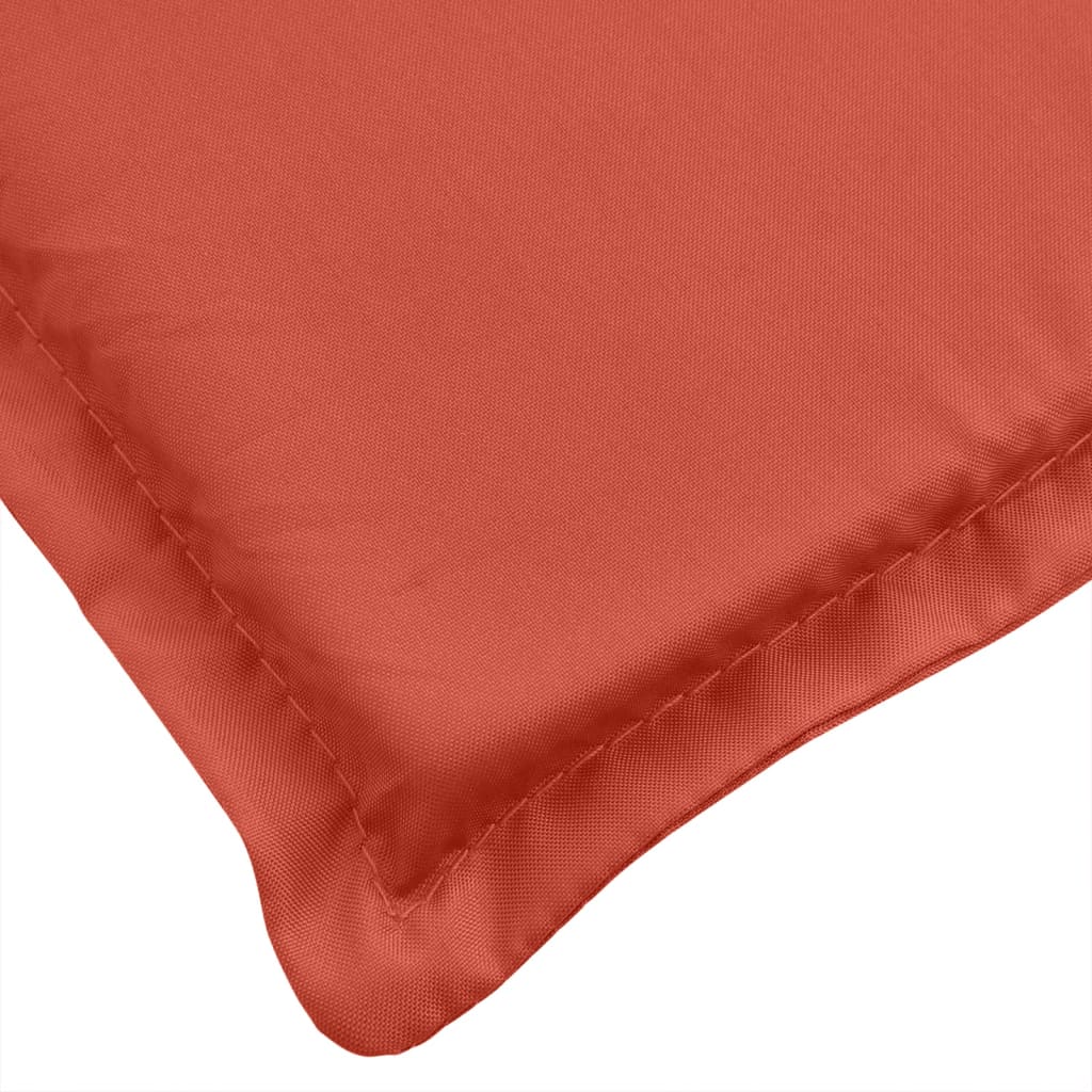 vidaXL Lowback Chair Cushions 2 pcs Melange Red 100x50x4 cm Fabric