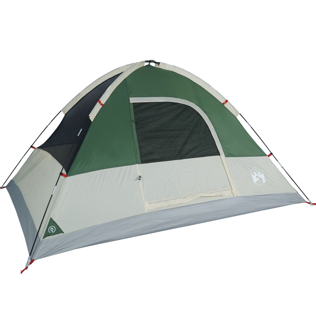 vidaXL Family Tent Dome 6-Person Green Waterproof