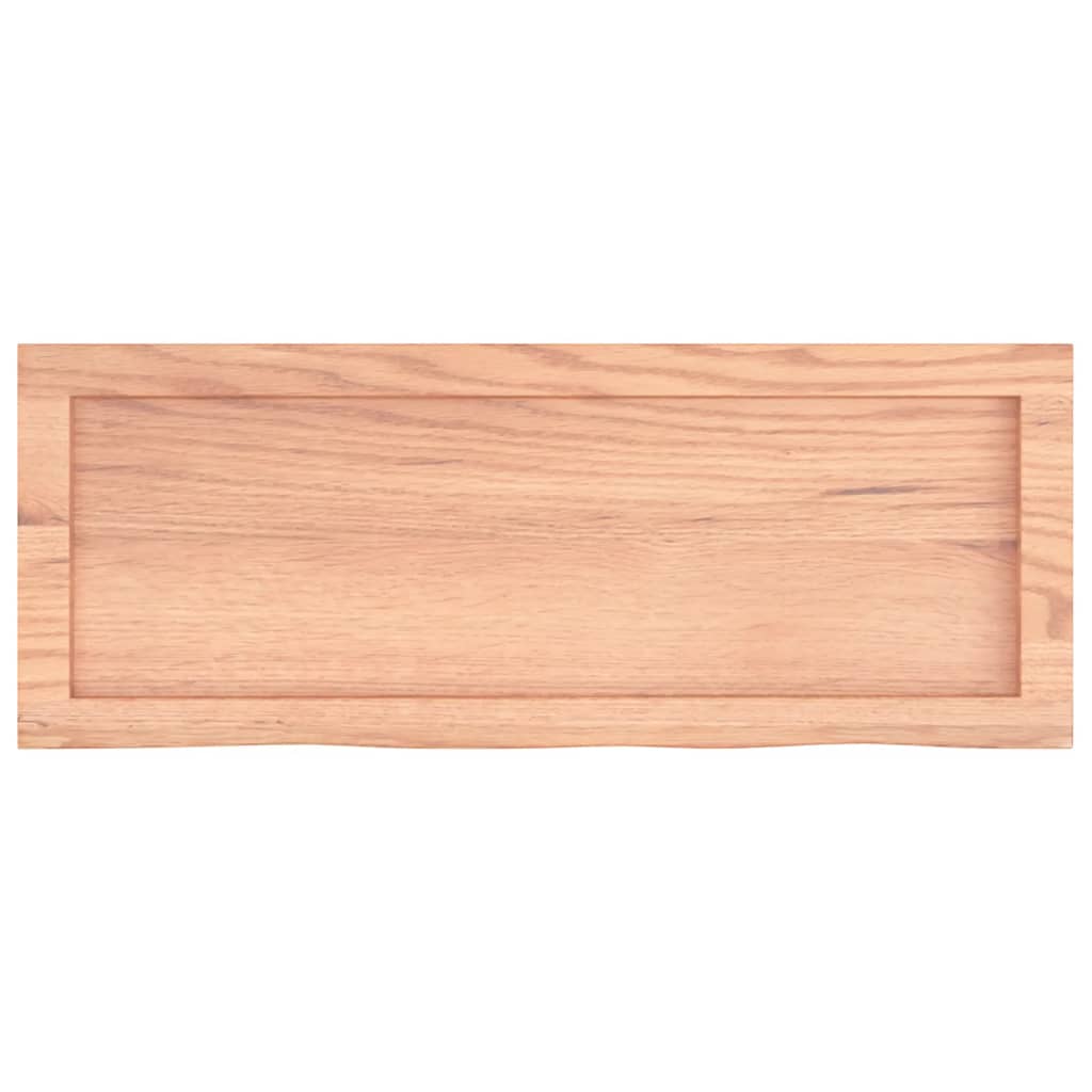 vidaXL Bathroom Countertop Light Brown 80x30x(2-6) cm Treated Solid Wood