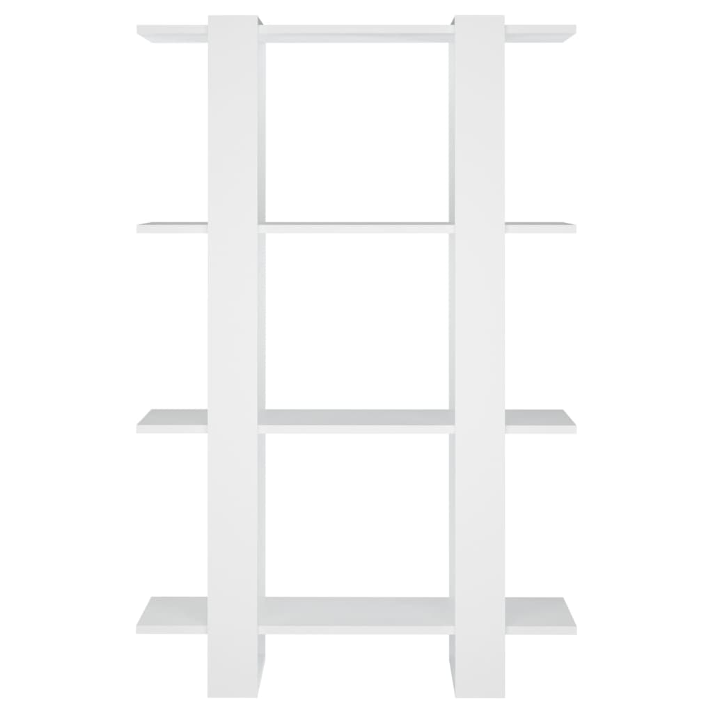 vidaXL Book Cabinet/Room Divider White 80x30x123.5 cm