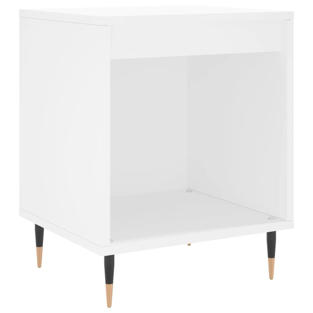 vidaXL Bedside Cabinets 2 pcs White 40x35x50 cm Engineered Wood