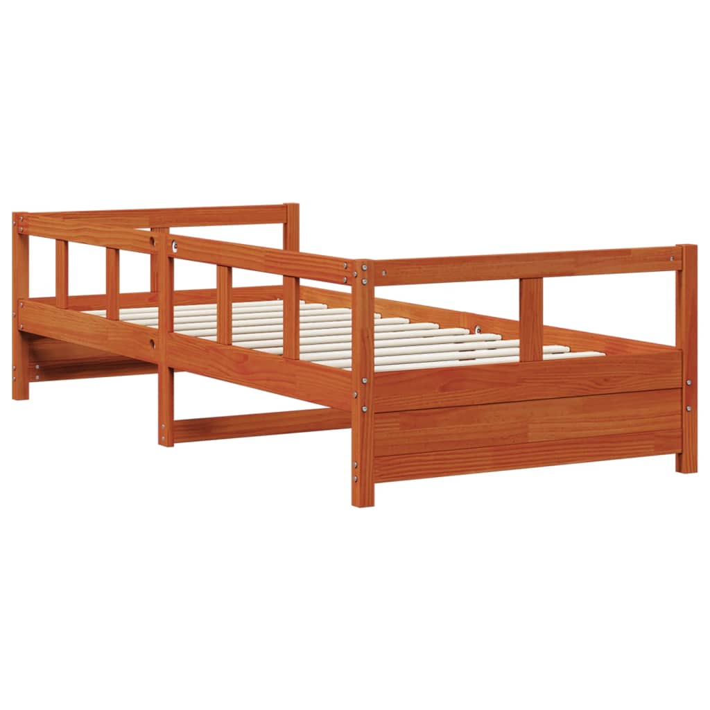 vidaXL Daybed without Mattress Wax Brown 80x200 cm Solid Wood Pine