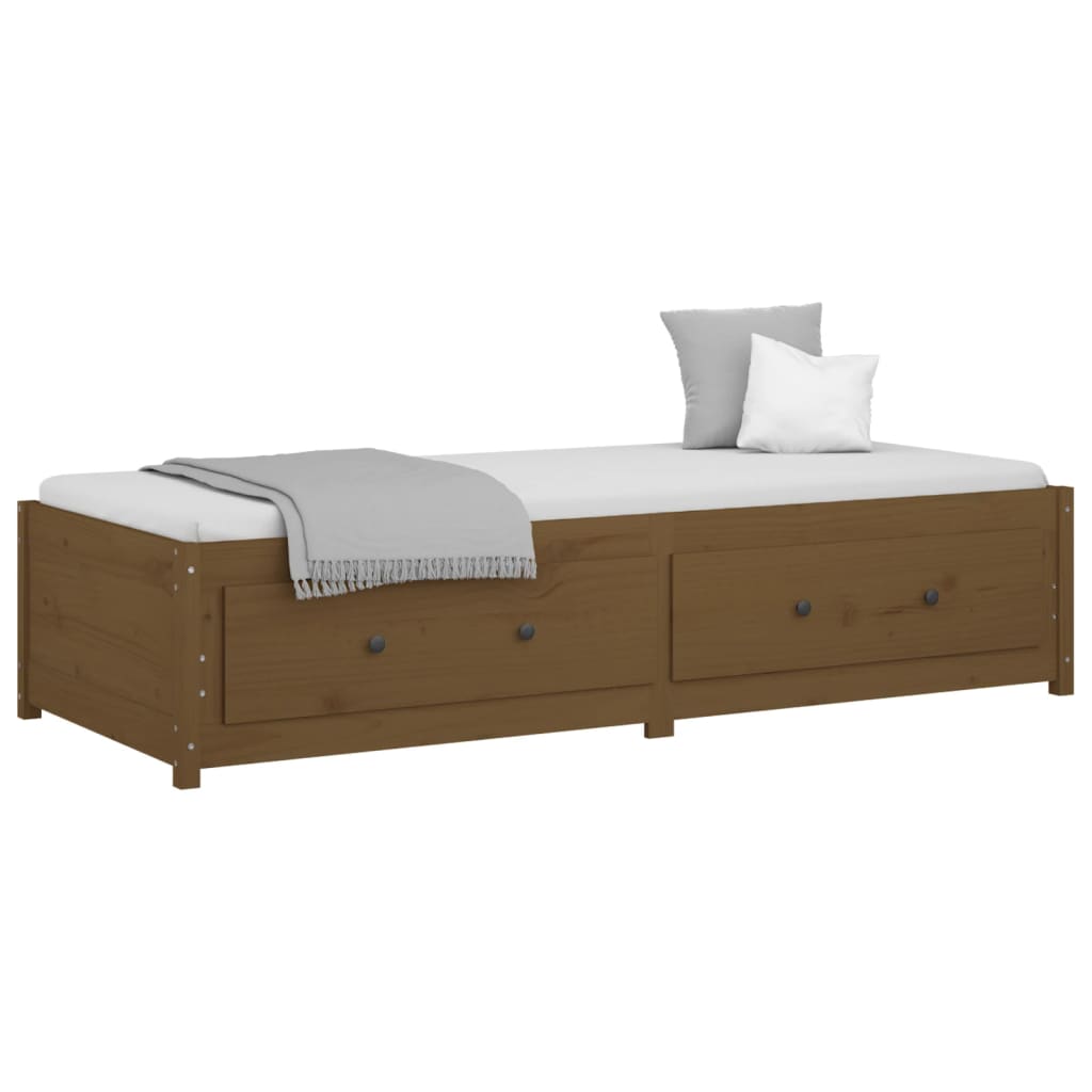 vidaXL Day Bed without Mattress Honey Brown 90x200 cm Solid Wood Pine