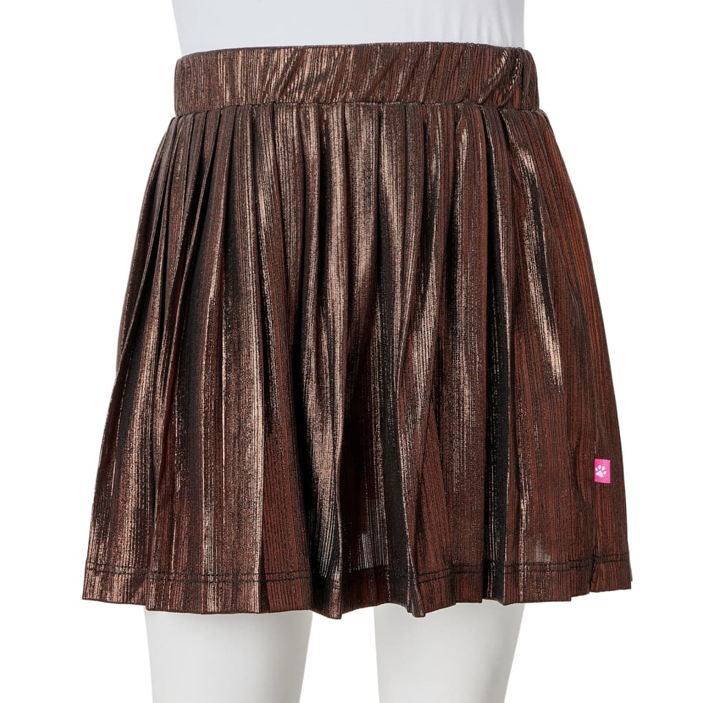 Kids' Skirt with Glitters Cognac 128