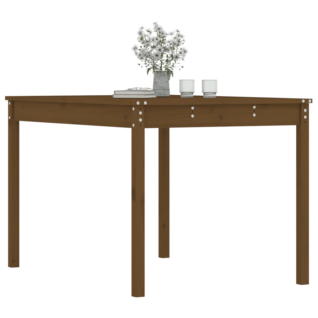 vidaXL Garden Table Honey Brown 121x82.5x76 cm Solid Wood Pine