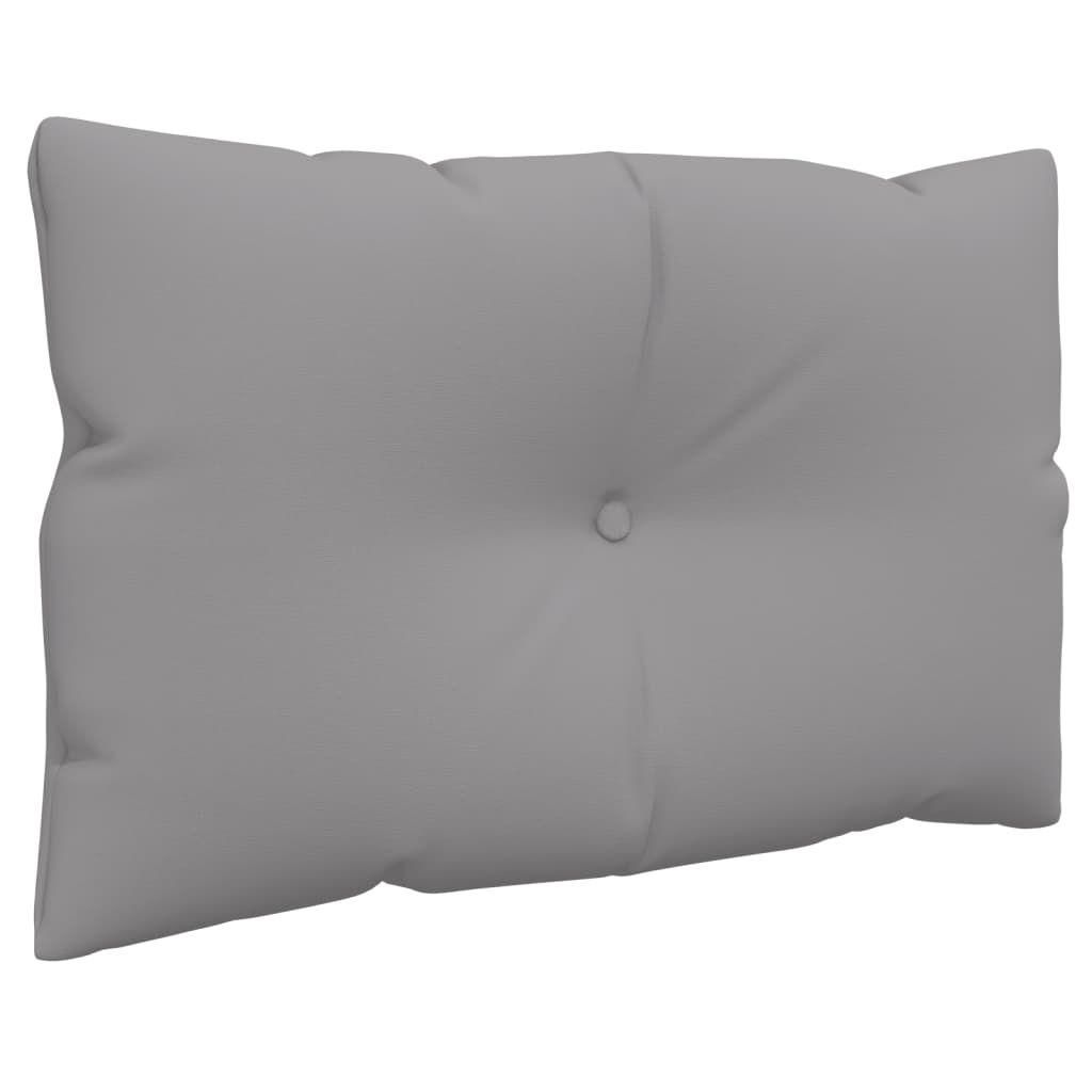 vidaXL Pallet Cushions 3 pcs Grey Fabric