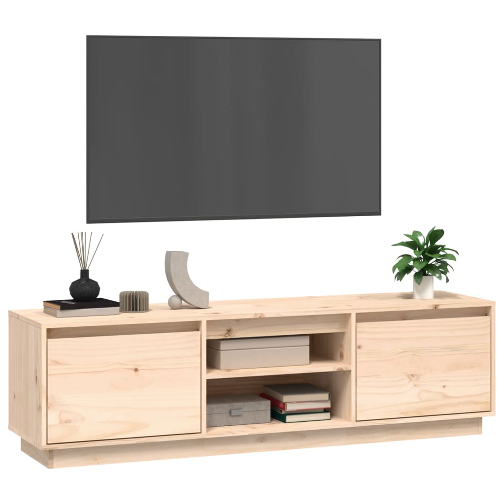 vidaXL TV Cabinet 140x35x40 cm Solid Wood Pine