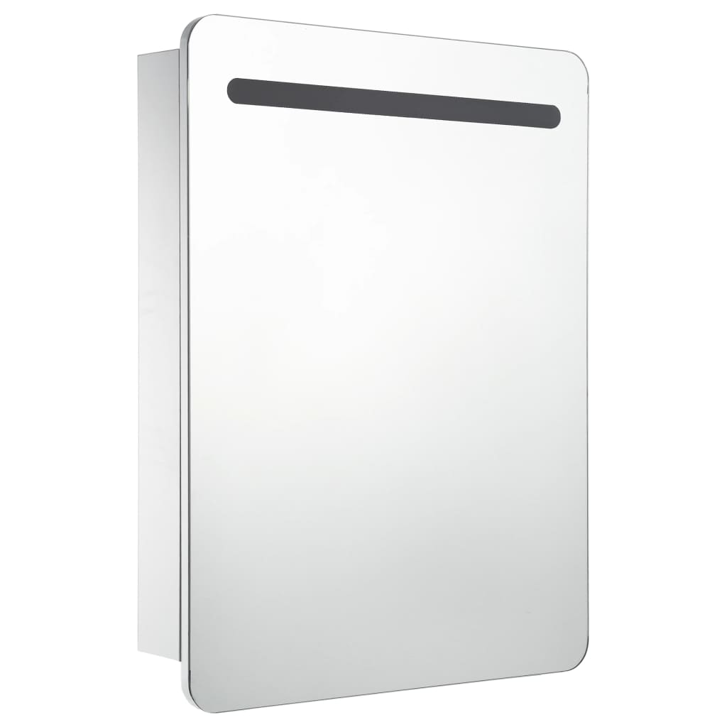 vidaXL LED Bathroom Mirror Cabinet 60x11x80 cm