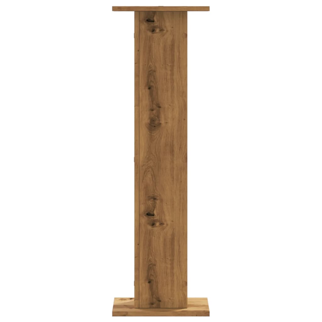 vidaXL Plant Stands 2 pcs Artisian Oak 30x30x95 cm Engineered Wood