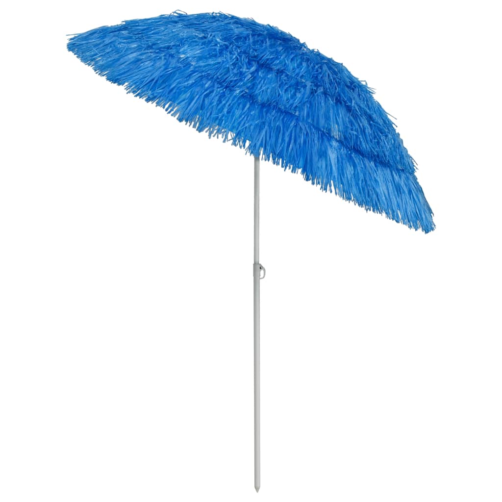 vidaXL Hawaii Beach Parasol Blue 180 cm