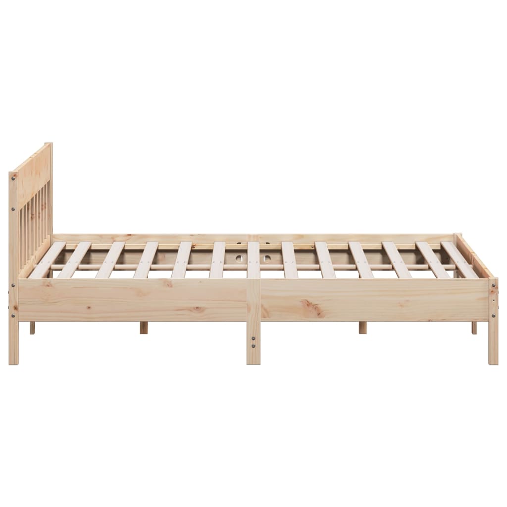 vidaXL Bed Frame without Mattress 180x200 cm Super King Solid Wood Pine