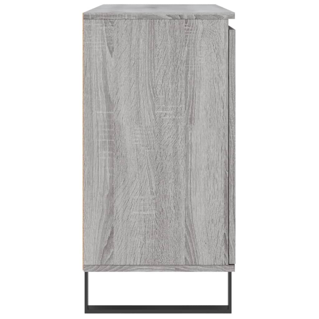 vidaXL Sideboard Grey Sonoma 104x35x70 cm Engineered Wood