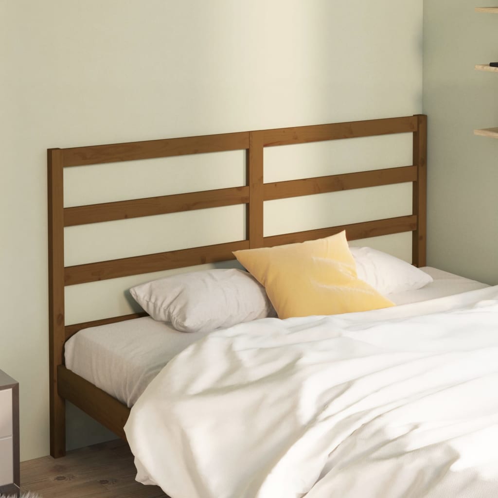 vidaXL Bed Headboard Honey Brown 166x4x100 cm Solid Wood Pine