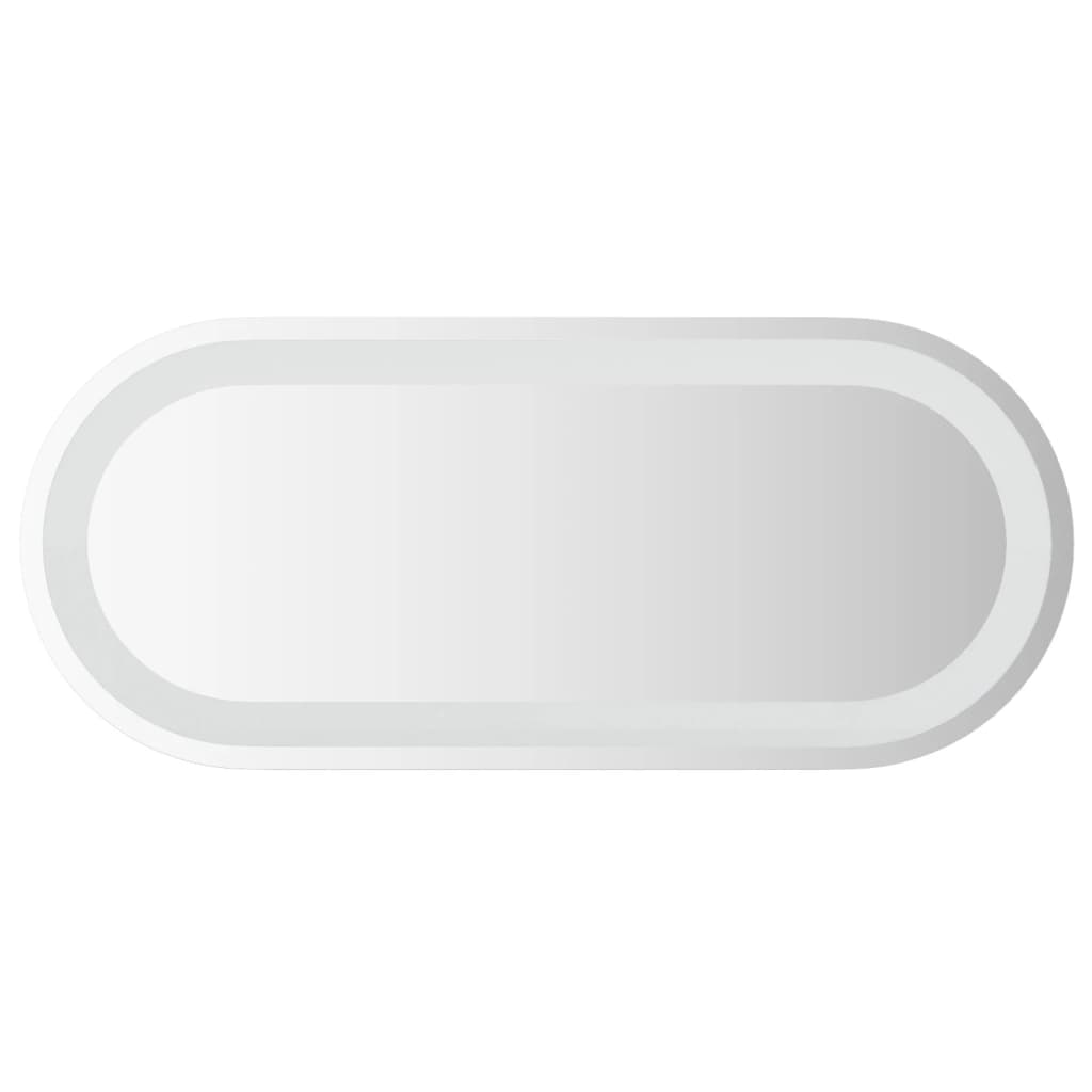 vidaXL LED Bathroom Mirror 70x30 cm Oval