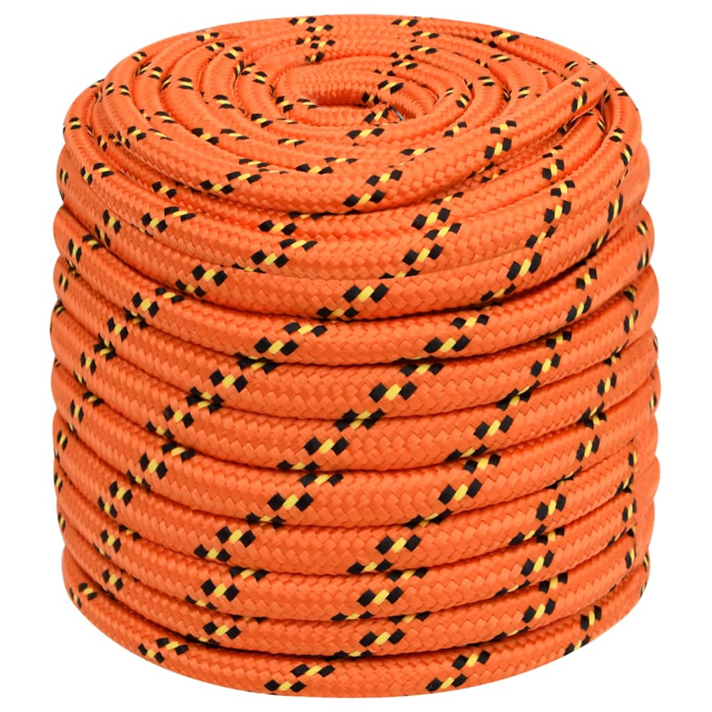 vidaXL Boat Rope Orange 16 mm 100 m Polypropylene