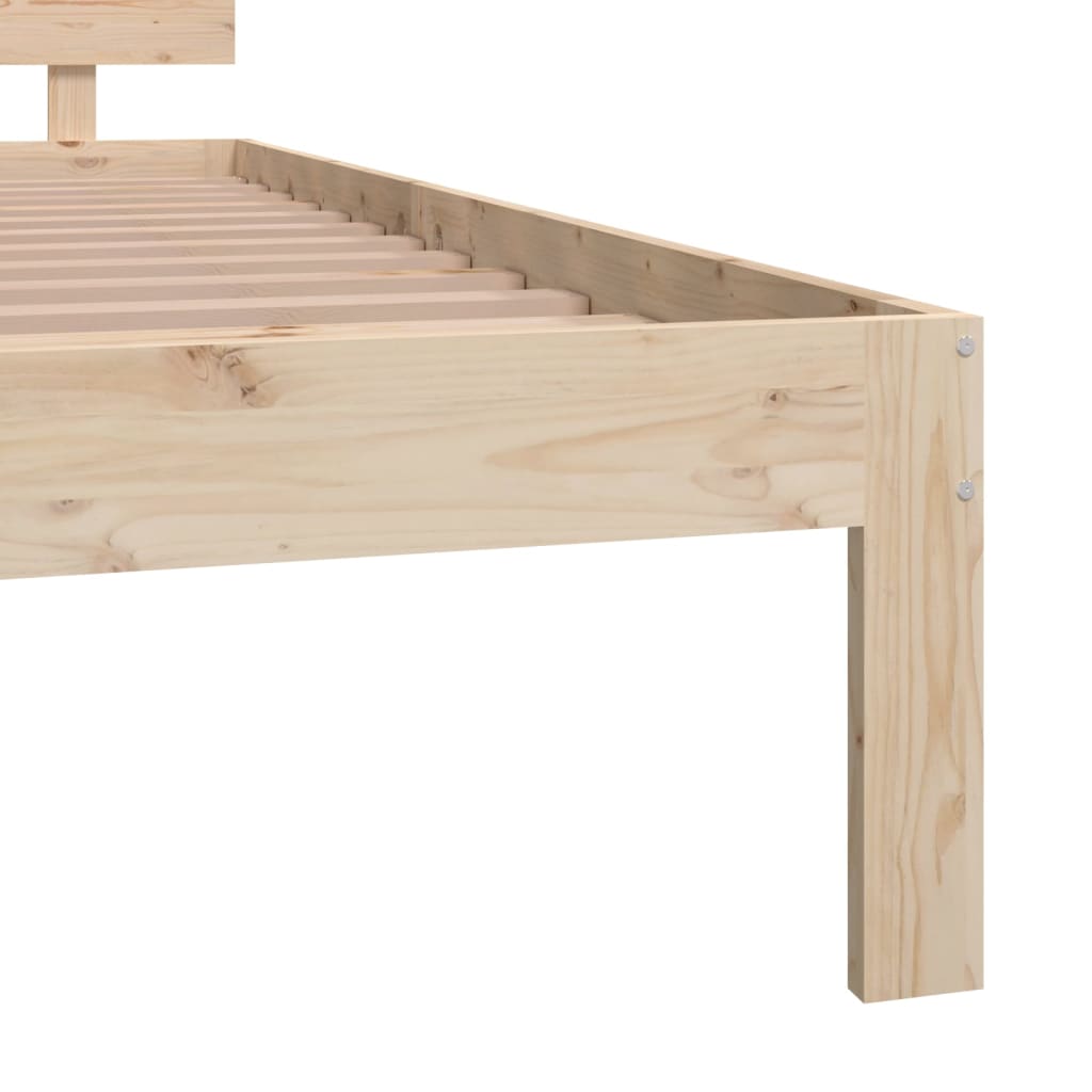 vidaXL Bed Frame without Mattress Solid Wood Pine 140x200 cm