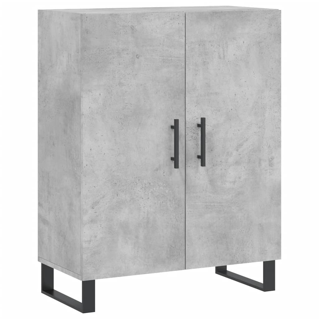 vidaXL Highboard Concrete Grey 69.5x34x180 cm Engineered Wood