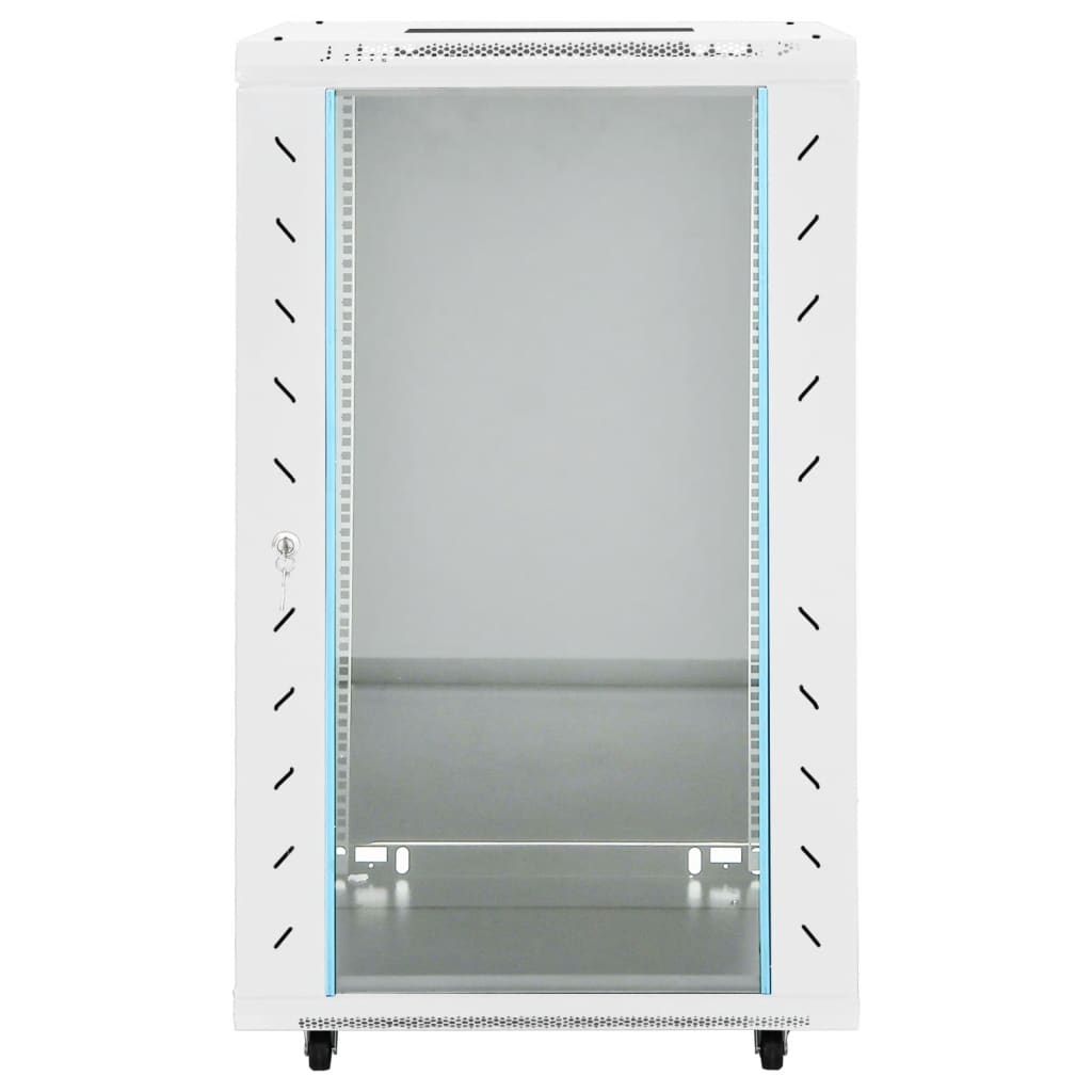 vidaXL 18U Network Cabinet 19" IP20 Grey 60x60x100 cm