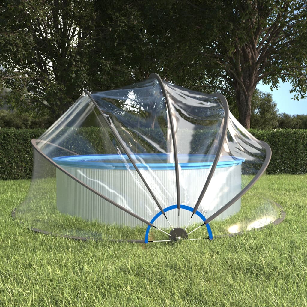 vidaXL Pool Dome Round 467x234 cm PVC