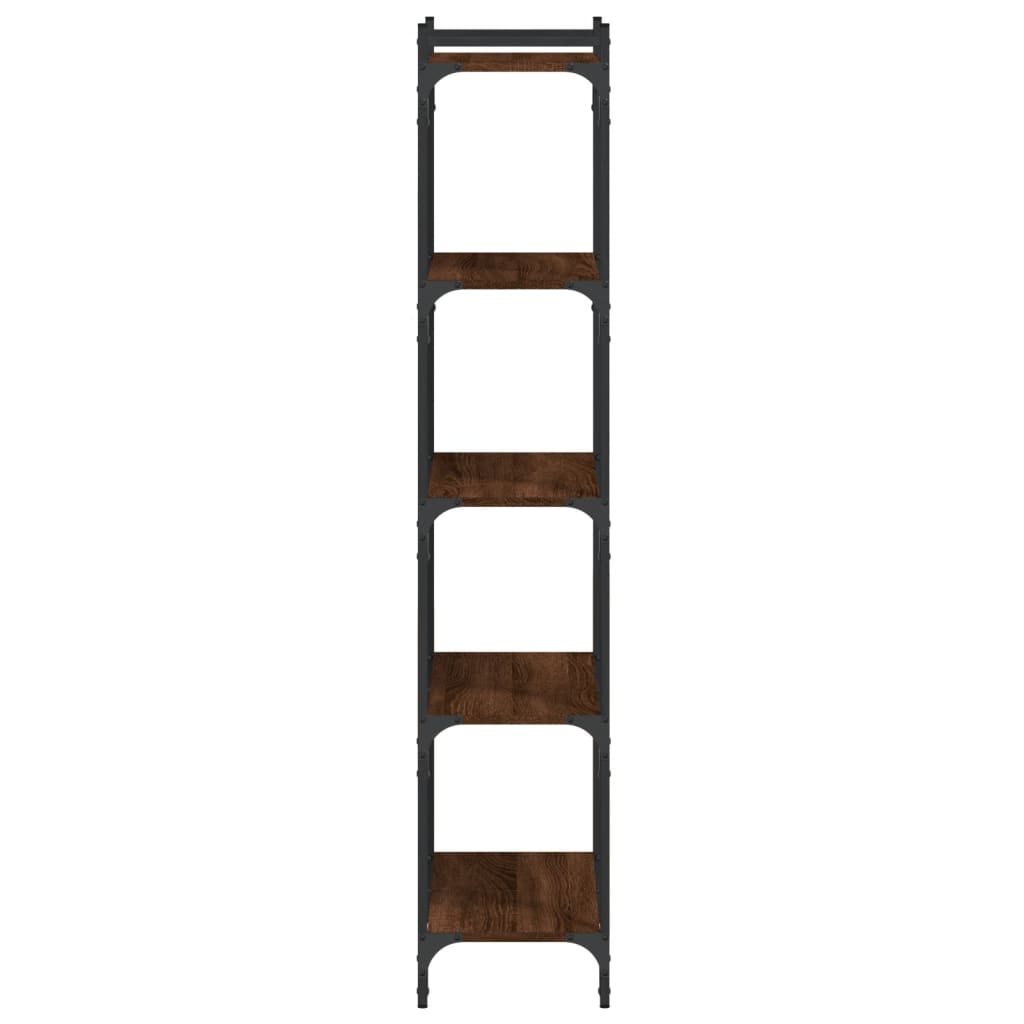 vidaXL Bookcase 5-Tier Brown Oak 60x30x154 cm Engineered Wood