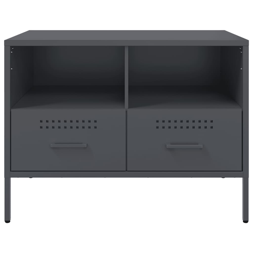 vidaXL TV Cabinet Anthracite 68x39x50.5 cm Steel