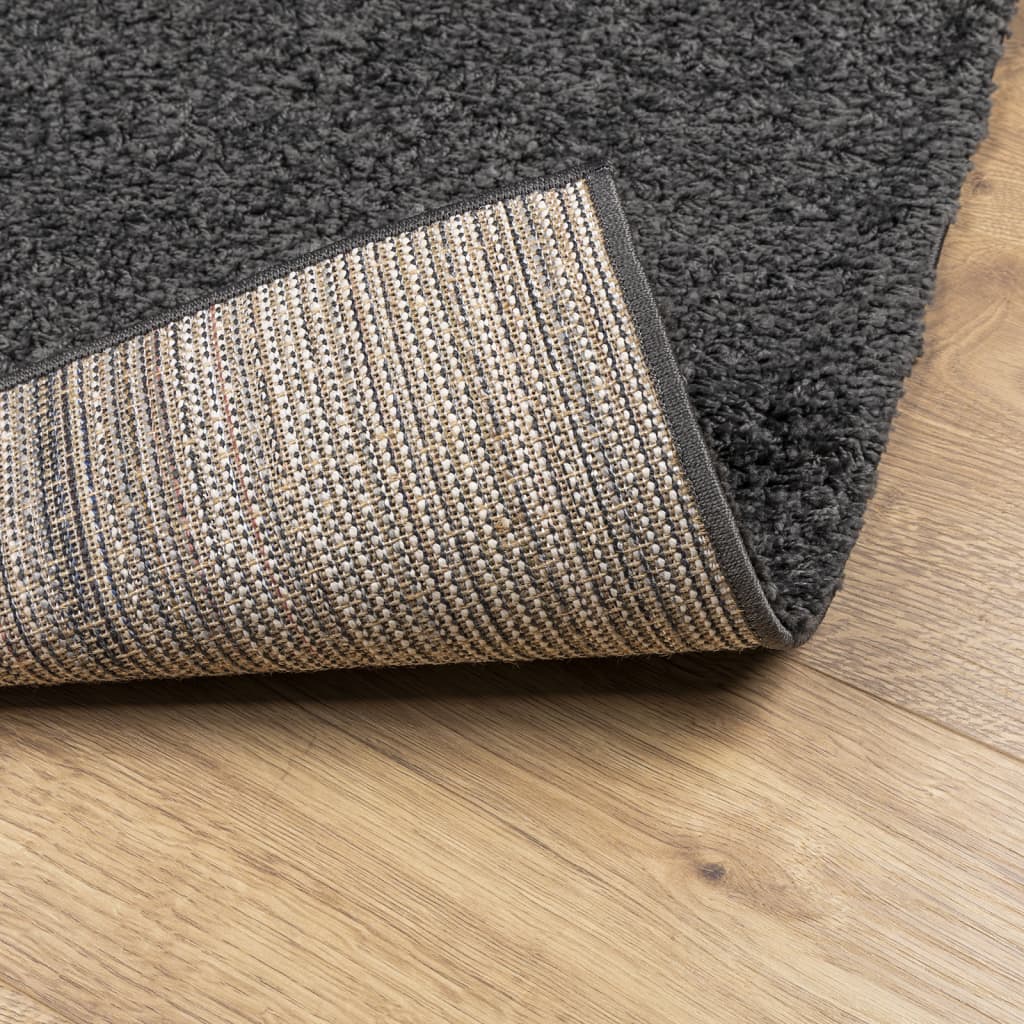 vidaXL Shaggy Rug PAMPLONA High Pile Modern Anthracite 300x400 cm