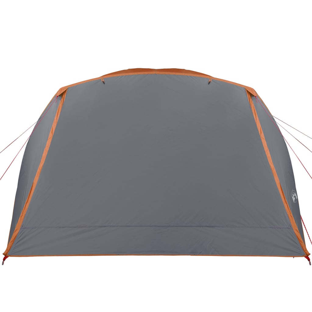 vidaXL Family Tent with Porch 6-Person Grey and Orange Waterproof