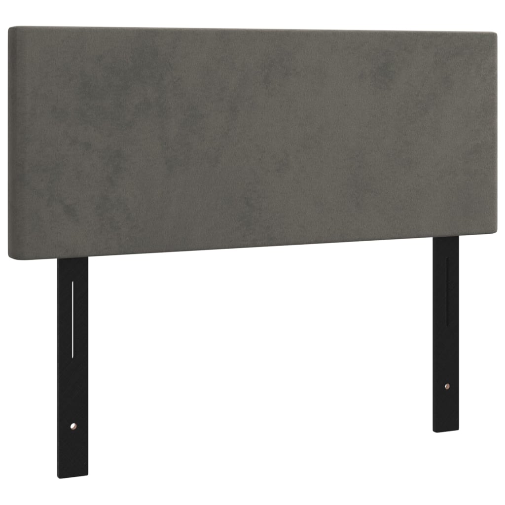 vidaXL Headboard Dark Grey 100x5x78/88 cm Velvet