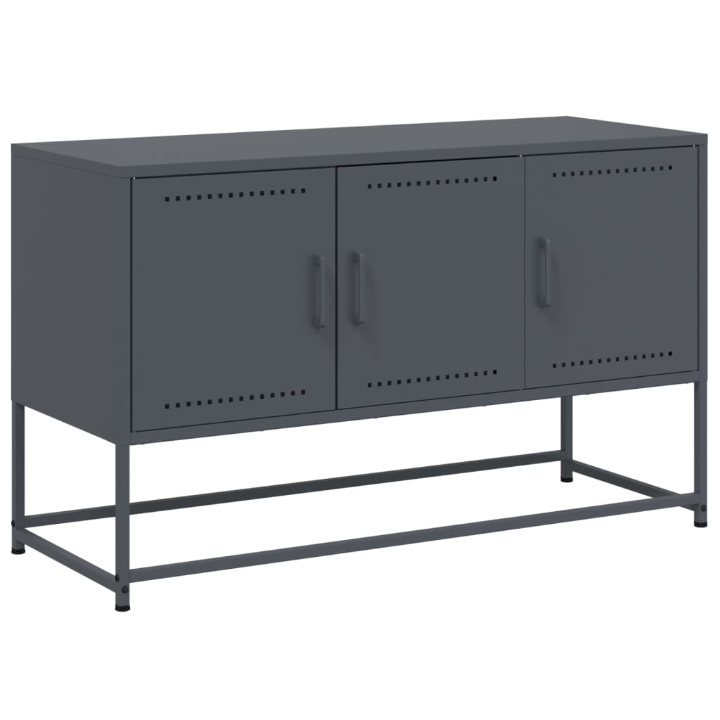 vidaXL TV Cabinet Anthracite 100.5x39x60.5 cm Steel