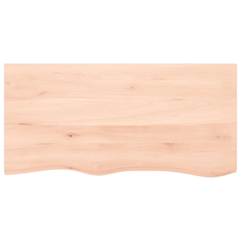 vidaXL Bathroom Countertop 100x50x(2-4) cm Untreated Solid Wood