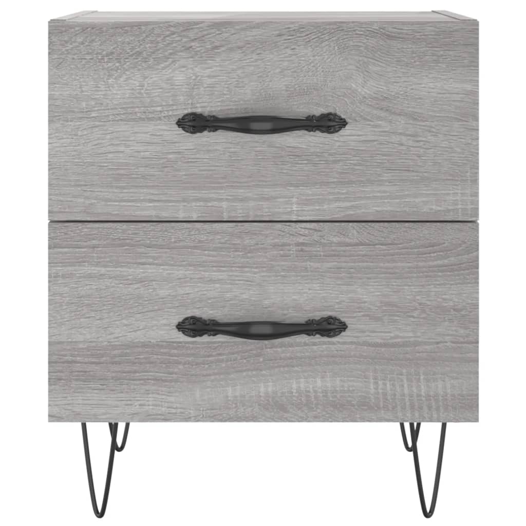 vidaXL Bedside Cabinets 2 pcs Grey Sonoma 40x35x47.5 cm Engineered Wood