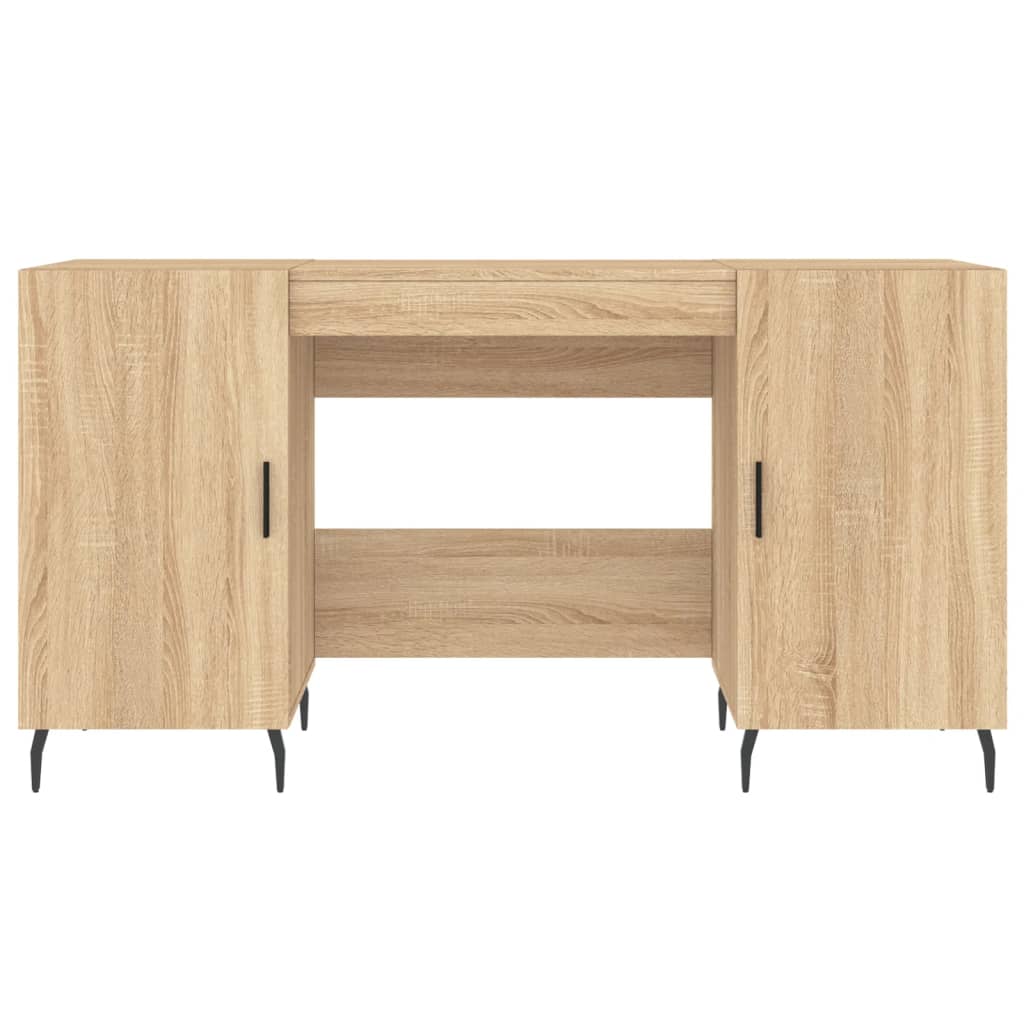 vidaXL Desk Sonoma Oak 140x50x75 cm Engineered Wood