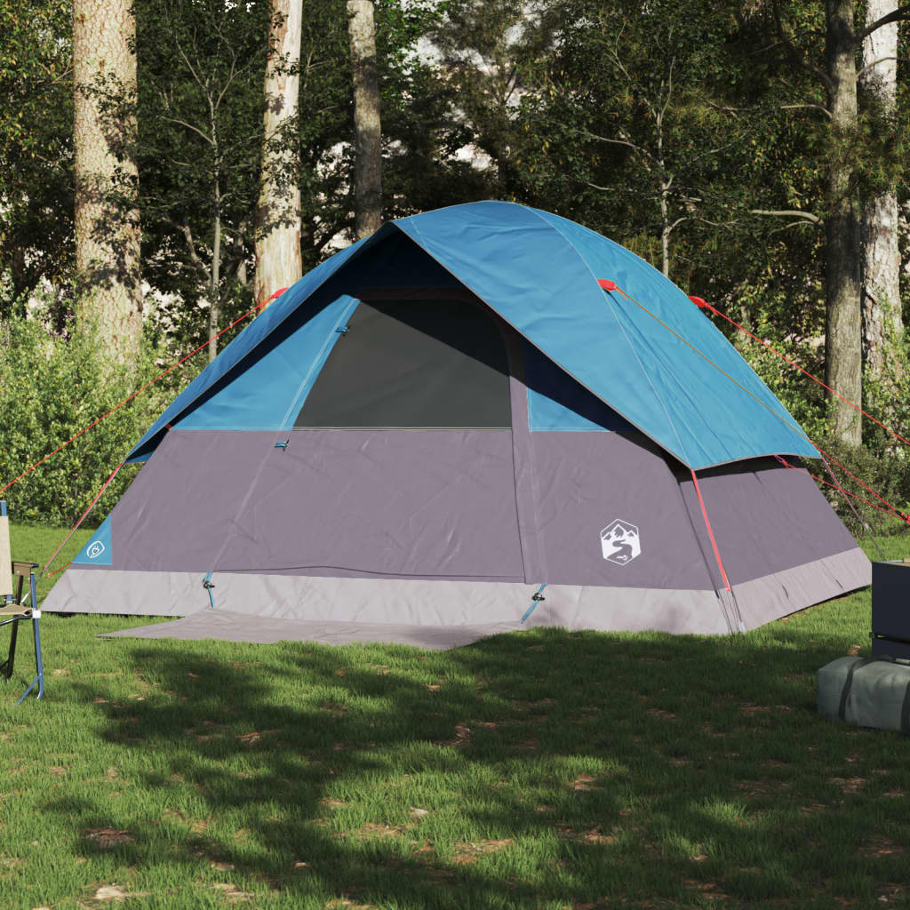 vidaXL Family Tent Dome 6-Person Blue Waterproof