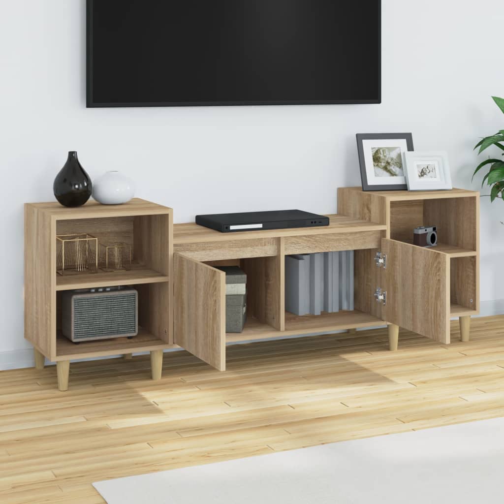 vidaXL TV Cabinet Sonoma Oak 160x35x55 cm Engineered Wood