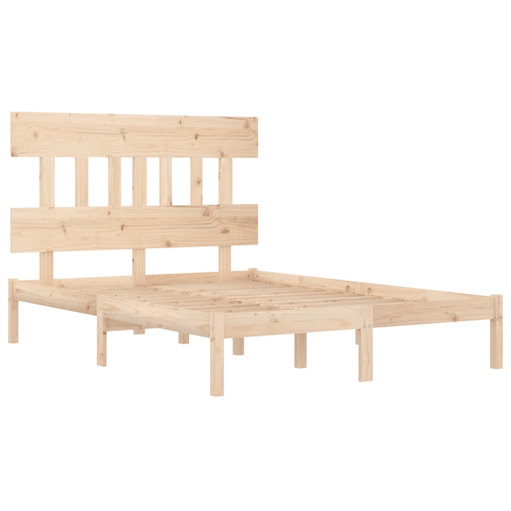 vidaXL Bed Frame without Mattress 140x190 cm Solid Wood