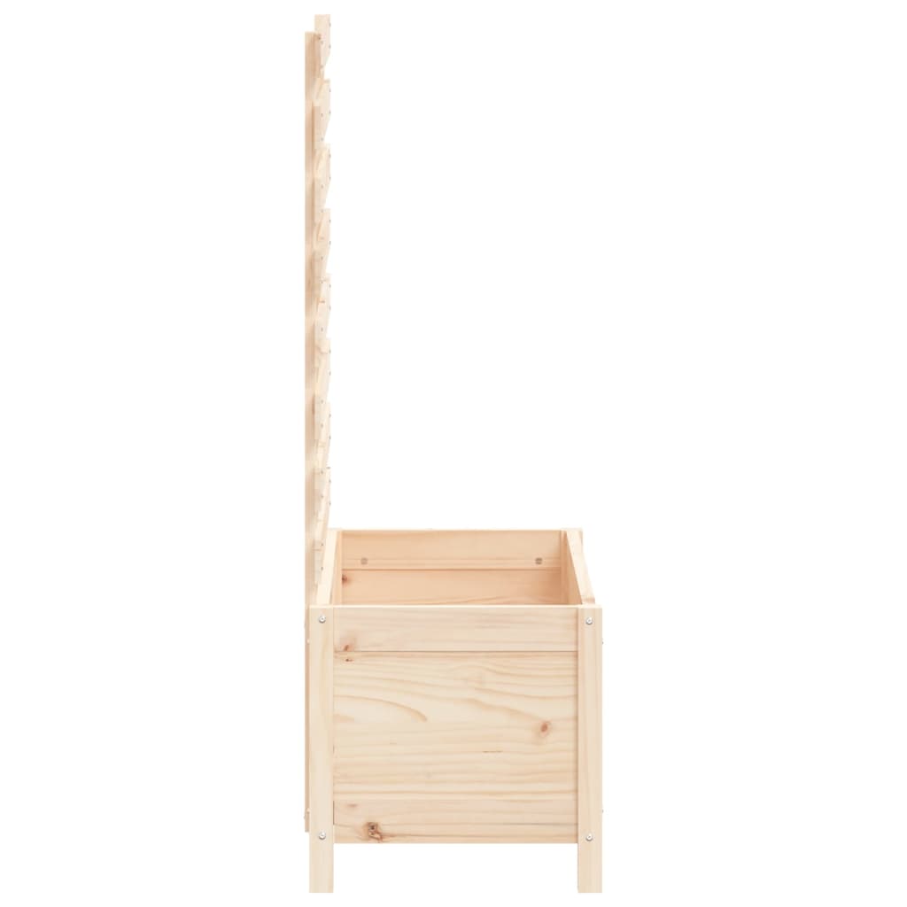 vidaXL Garden Planter with Rack 79x39.5x114 cm Solid Wood Pine