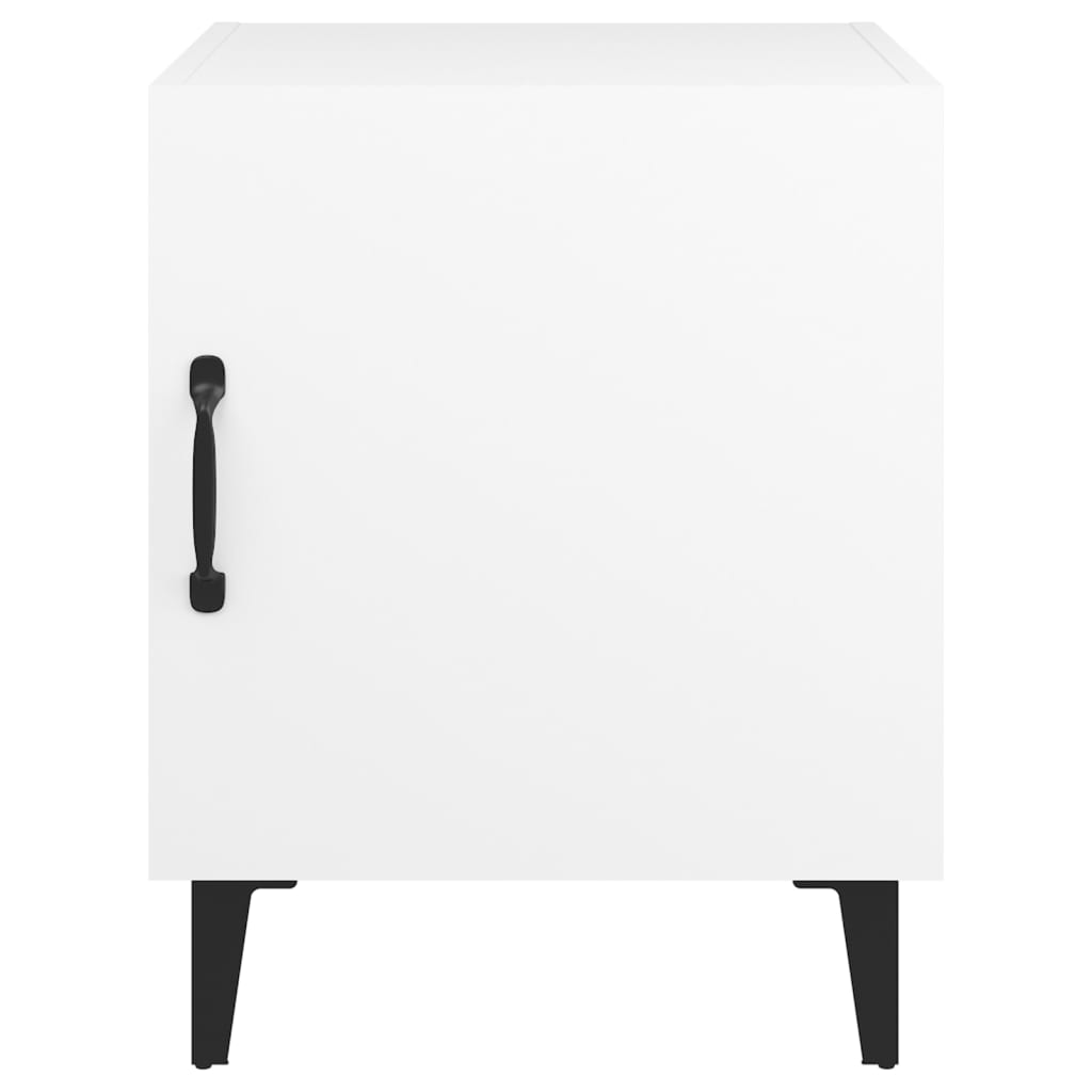 vidaXL Bedside Cabinets 2 pcs White Engineered Wood