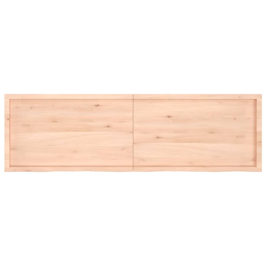 vidaXL Bathroom Countertop 200x60x(2-6) cm Untreated Solid Wood