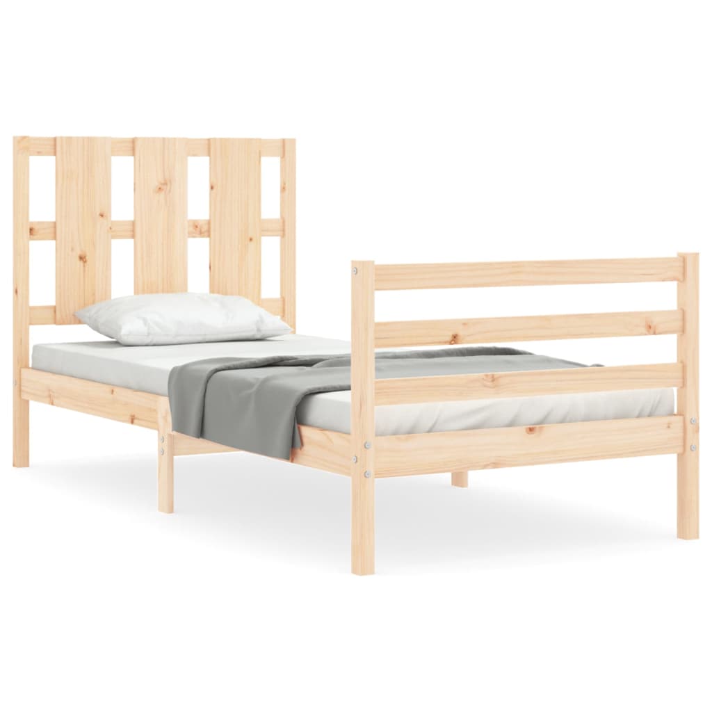 vidaXL Bed Frame without Mattress 100x200 cm Solid Wood