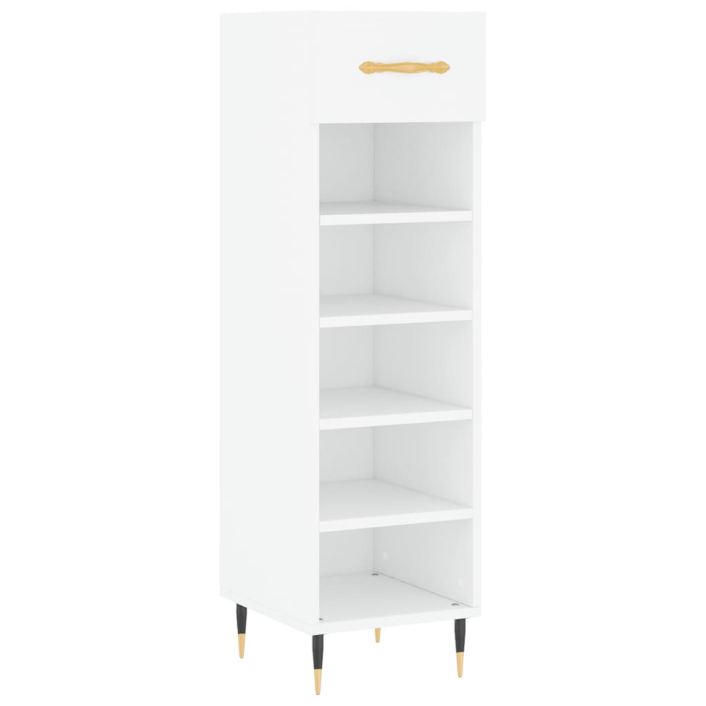 vidaXL Shoe Cabinet White 30x35x105 cm Engineered Wood