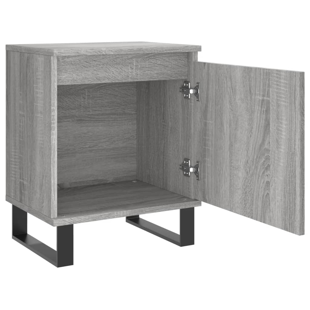 vidaXL Bedside Cabinet Grey Sonoma 40x30x50 cm Engineered Wood