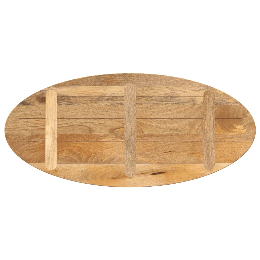 vidaXL Table Top 140x50x3.8 cm Oval Solid Wood Mango