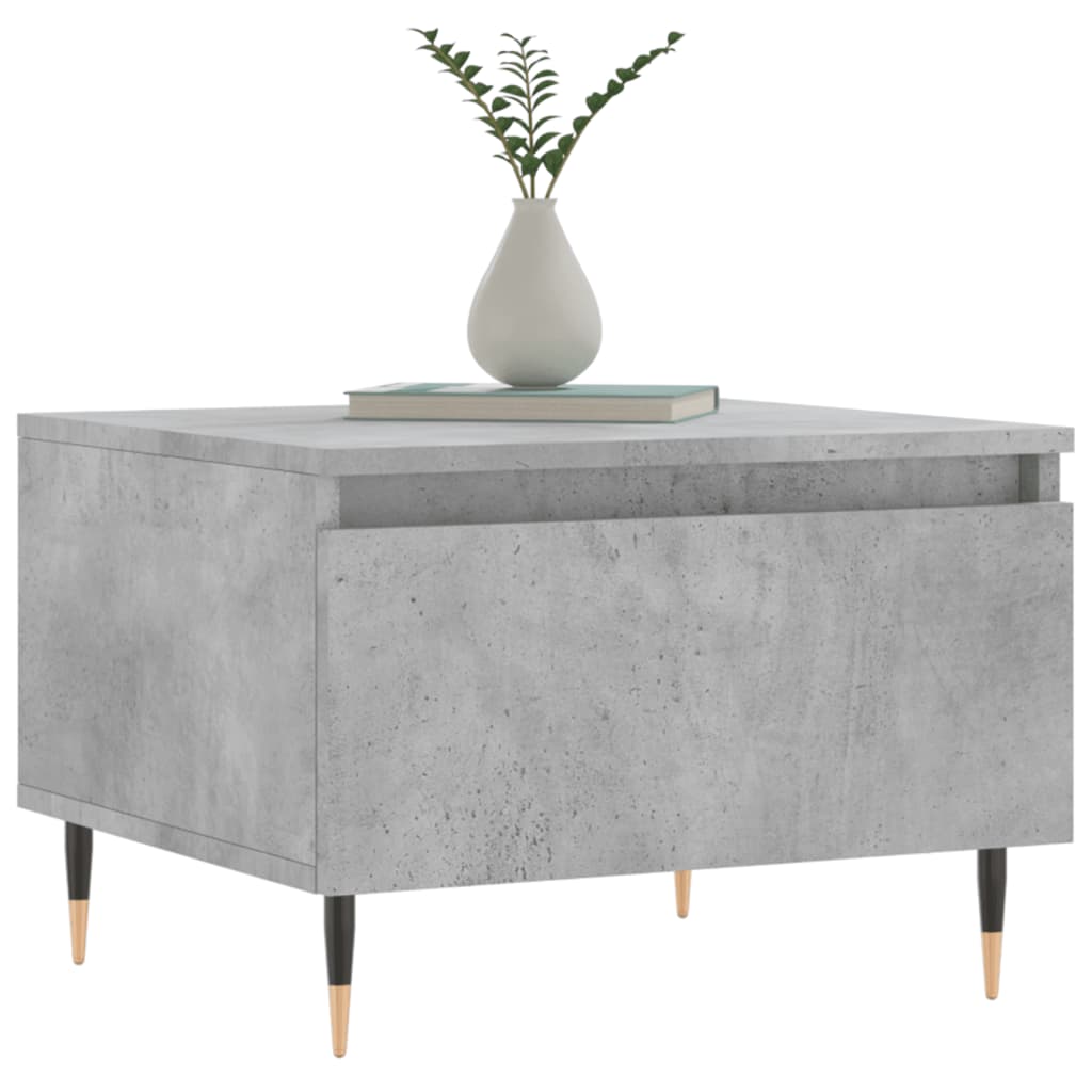 vidaXL Coffee Table Concrete Grey 50x46x35 cm Engineered Wood