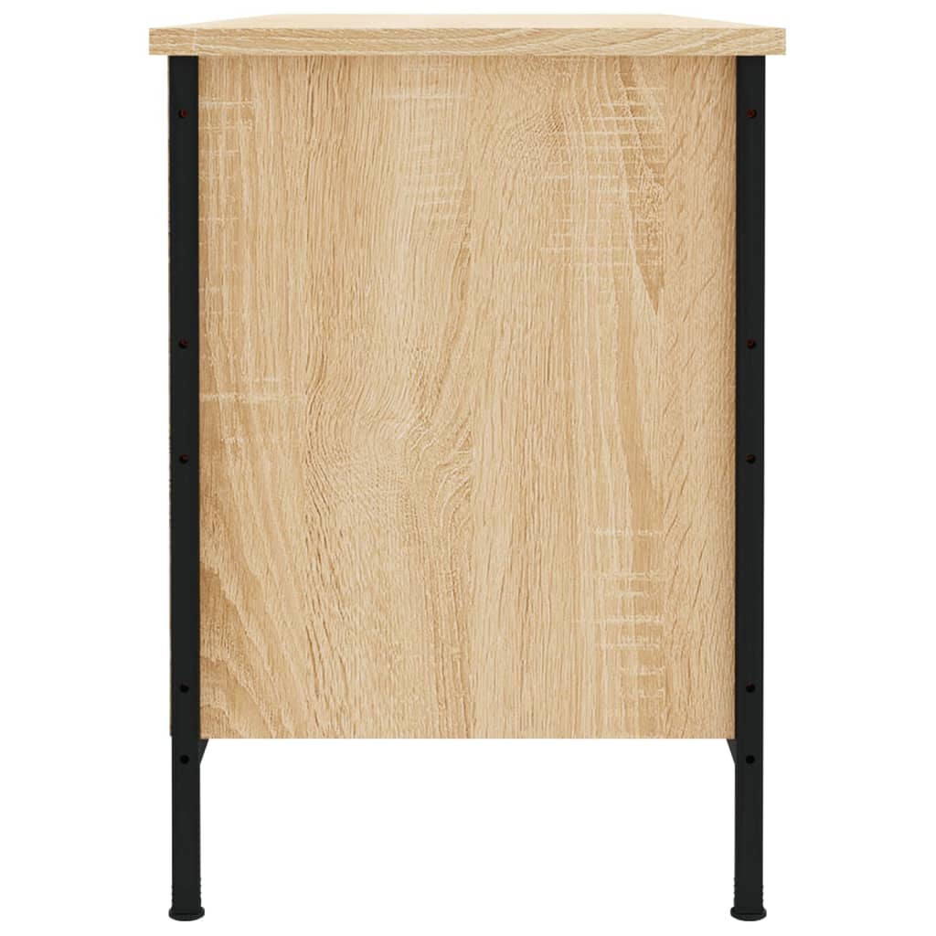 vidaXL Shoe Cabinet Sonoma Oak 100x35x50 cm Engineered Wood