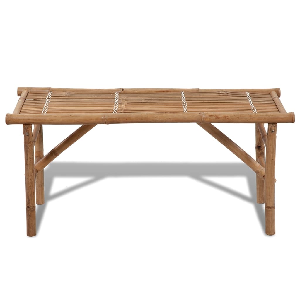 vidaXL Folding Garden Bench 118 cm Bamboo