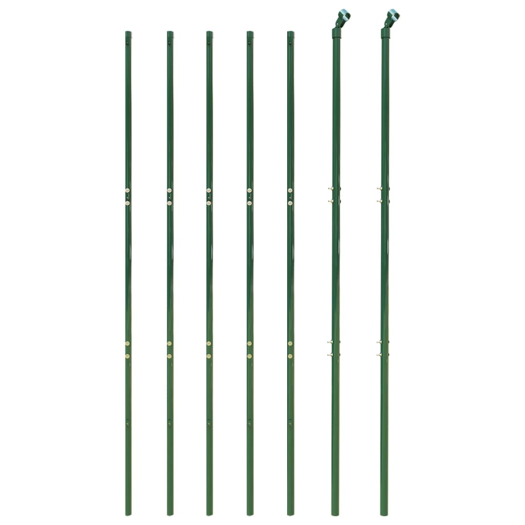 vidaXL Wire Mesh Fence with Spike Anchors Green 1.8x10 m